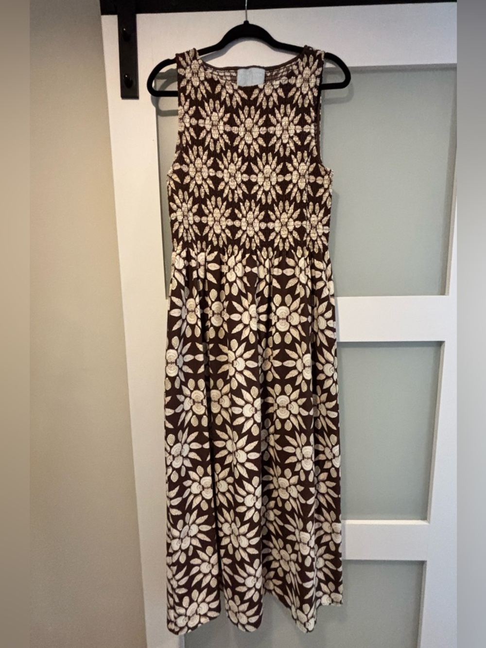 Hill House Chocolate Shell Print Dress (Cosima) - Picture 2 of 6
